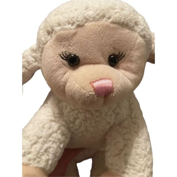 Build-A-Bear Workshop White Tan Hooves Lamb Sheep Plush Stuffed Toy - Picture 5 of 15